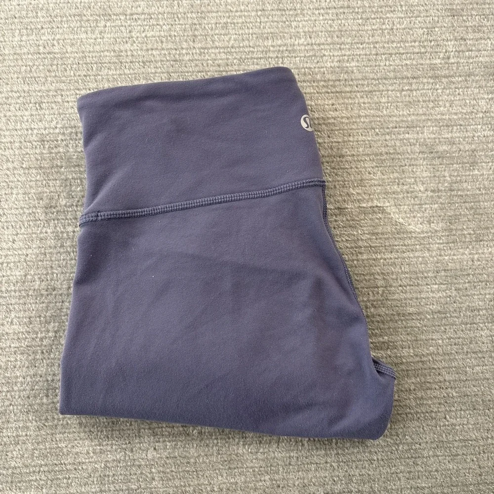 Lululemon Leggings Womens 6 Blue High Waist Gym Skinny Running Stretch Yoga